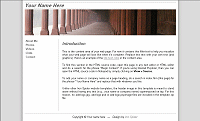Free Personal Website Template Screenshot